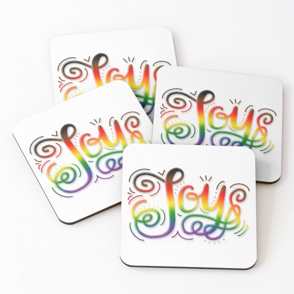 Item preview, Joy Hand Lettering LGBTQ+ Rainbow Pride BIPOC Inclusive designed and sold by JoyfulJen.