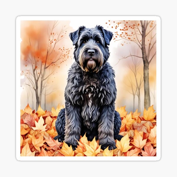 Item preview, Bouvier Des Flandres In Autumn designed and sold by TheAnimalZ00.