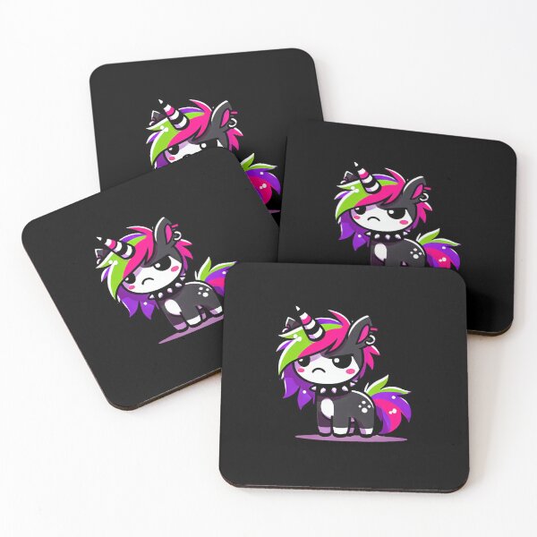 Item preview, "Punk Attitude" - The Emo Grumpy Unicorn designed and sold by 3DAF.