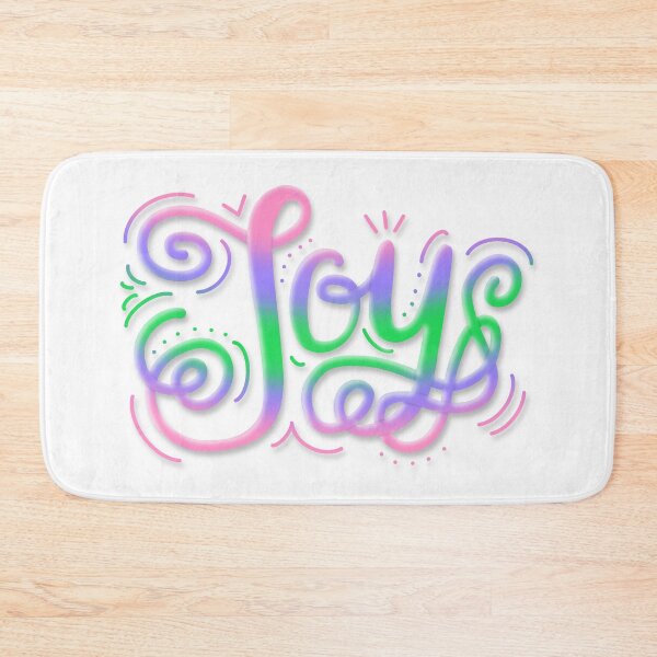 Item preview, Joy Hand Lettering Trigender Pride Pink Purple Green designed and sold by JoyfulJen.
