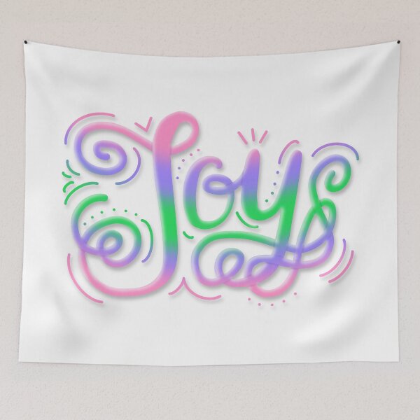 Item preview, Joy Hand Lettering Trigender Pride Pink Purple Green designed and sold by JoyfulJen.