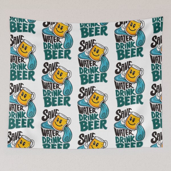 Item preview, Save Water Drink Beer Funny Drinking Quote designed and sold by TheArtOfPat.