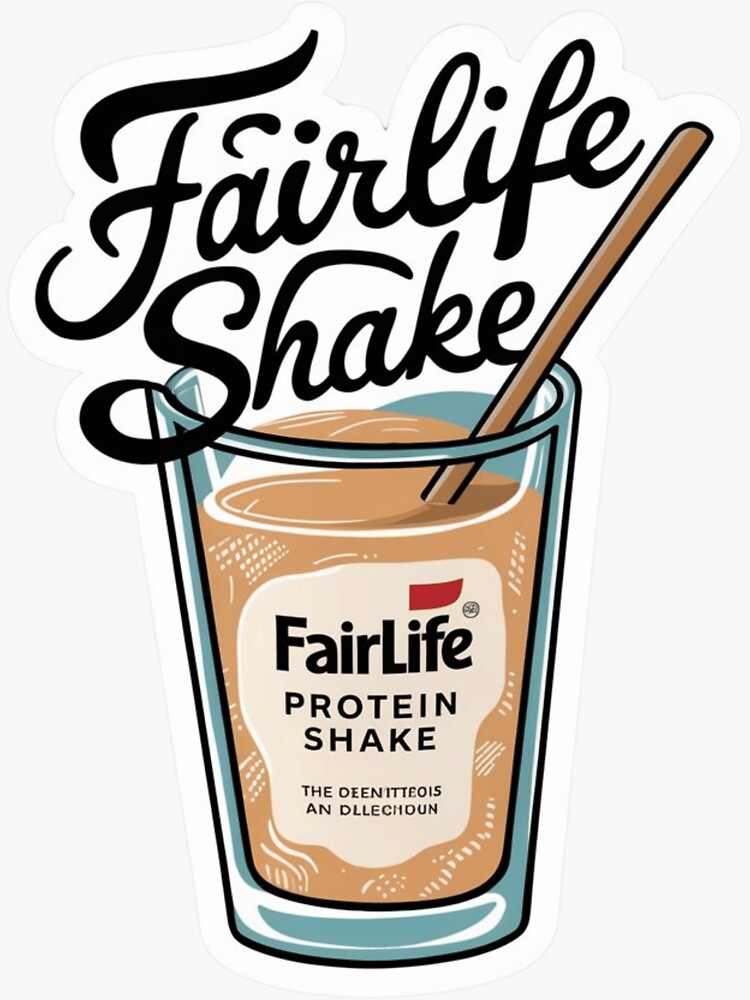 Thumbnail 3 of 3, Sticker, Nutritious Fairlife Protein Shake Design for Health Enthusiasts designed and sold by Bmd4Fitness.