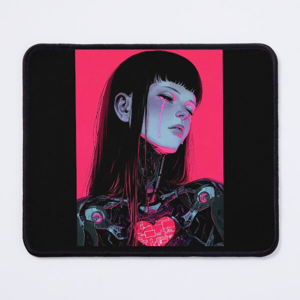 Item preview, Vaporwave Cyborg Heart Girl designed and sold by ShurikenStar.