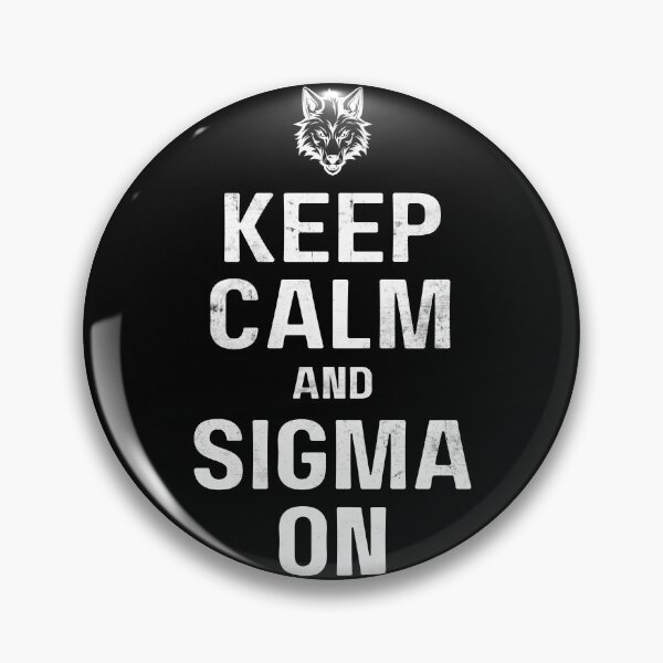 Item preview, Vintage Keep Calm and Sigma On Wolf Male Peace Quote Motto designed and sold by MorningTeeNmore.