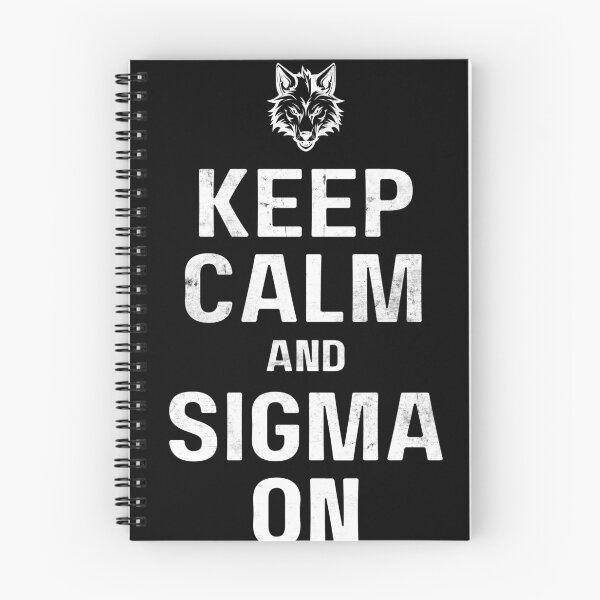 Item preview, Vintage Keep Calm and Sigma On Wolf Male Peace Quote Motto designed and sold by MorningTeeNmore.