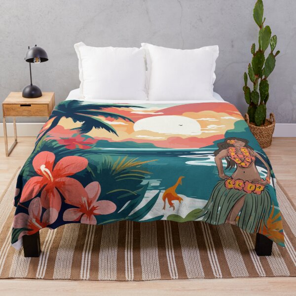 Item preview, Tropical Aloha Sunset with Hula Dancer designed and sold by MaverickMarks.