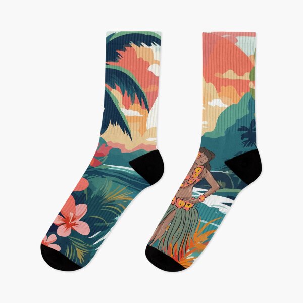Item preview, Tropical Aloha Sunset with Hula Dancer designed and sold by MaverickMarks.