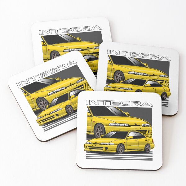 Item preview, Honda Integra Yellow designed and sold by vektoranda.