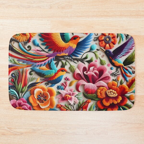 Item preview, Otomi flowers and birds designed and sold by edleon.