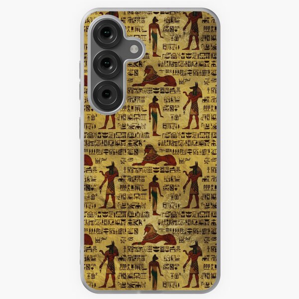 Item preview, Egyptian Decorative hieroglyphics Pattern designed and sold by Nartissima.