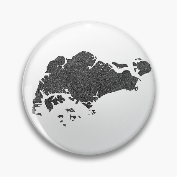 Item preview, Singapore Map with Regions designed and sold by Naoswestvillage.