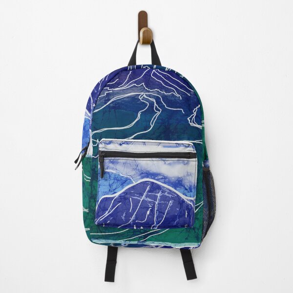 Item preview, Batik Mountain Landscape Painting designed and sold by AuroraXGreen.
