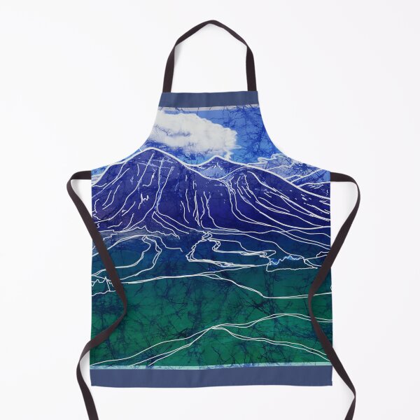 Item preview, Batik Mountain Landscape Painting designed and sold by AuroraXGreen.