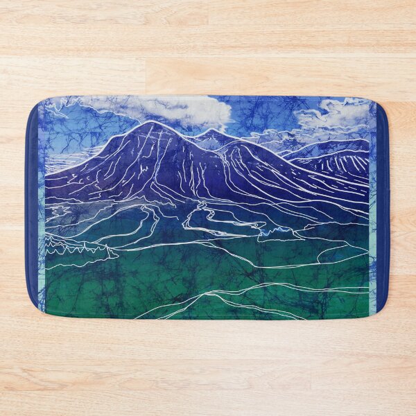 Item preview, Batik Mountain Landscape Painting designed and sold by AuroraXGreen.