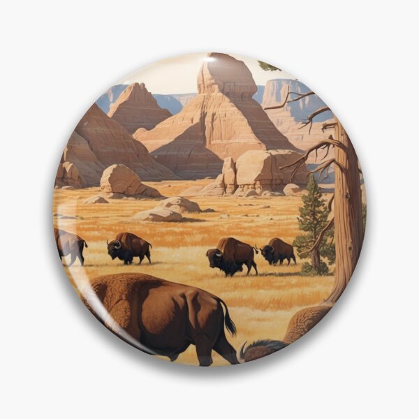 Item preview, Theodore Roosevelt National Park Postcard Vintage Retro Travel Vintage designed and sold by TravelPostcardGems.