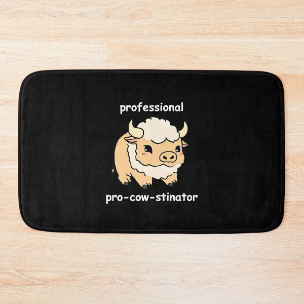 Item preview, Cute Bison Professional Procrastinator Funny Pro-cow-Stinator Lover designed and sold by FociCreate.