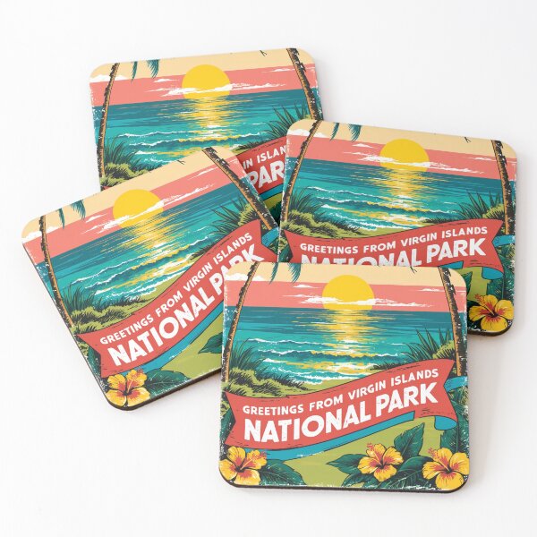 Item preview, Virgin Islands National Park Postcard Vintage Retro Travel Vintage designed and sold by TravelPostcardGems.