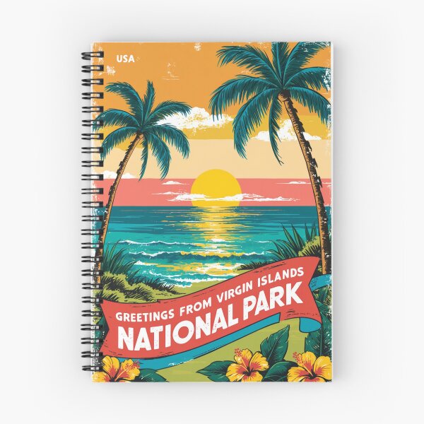 Item preview, Virgin Islands National Park Postcard Vintage Retro Travel Vintage designed and sold by TravelPostcardGems.