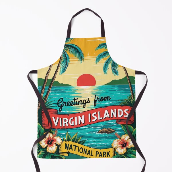 Item preview, Virgin Islands National Park Postcard Vintage Retro Travel Vintage designed and sold by TravelPostcardGems.