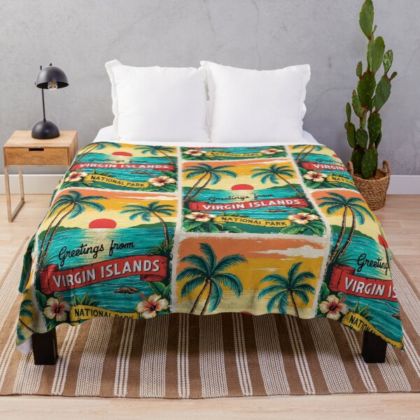 Item preview, Virgin Islands National Park Postcard Vintage Retro Travel Vintage designed and sold by TravelPostcardGems.