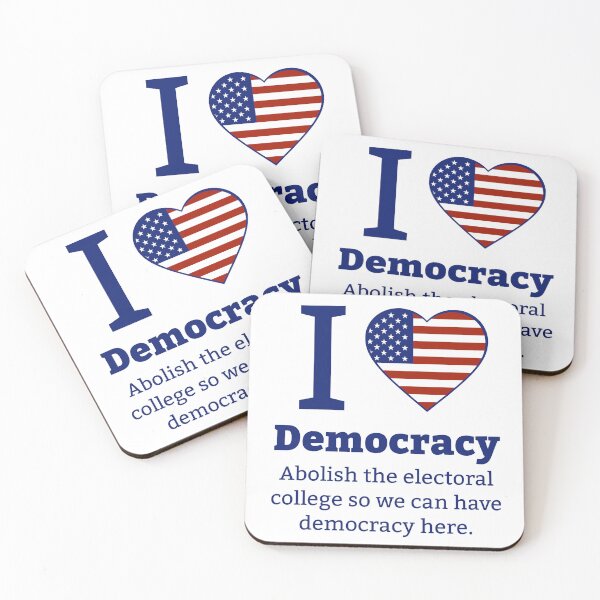 Item preview, I love democracy abolish the electoral college  designed and sold by Rachel the Artist .