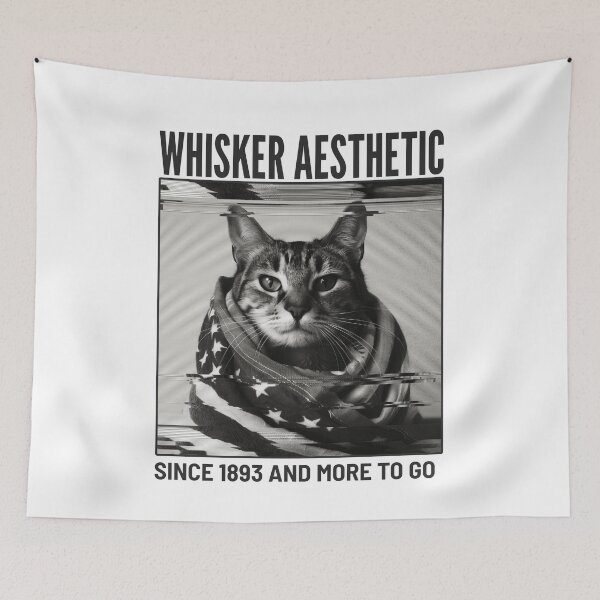 Item preview, Whisker Aesthetic Since 1893 and More to Go Design designed and sold by ERROR-STORE.