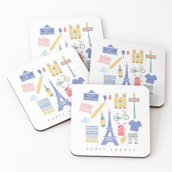 Item preview, Paris France Doodles designed and sold by PrintBoutique23.