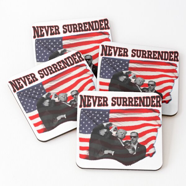 Item preview, Trump never surrender  designed and sold by JackDraws88.