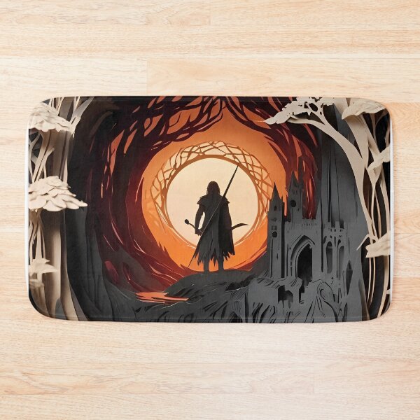 Item preview, Dragon Hunter Volcanic City Paper Cut designed and sold by PaintedPixels01.