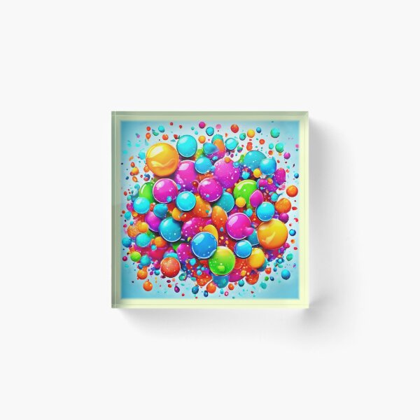 Item preview, Colorful Bubble Explosion designed and sold by Health And Fitness Posts e-Store.