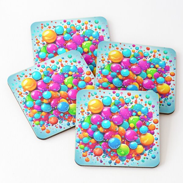 Item preview, Colorful Bubble Explosion designed and sold by Health And Fitness Posts e-Store.