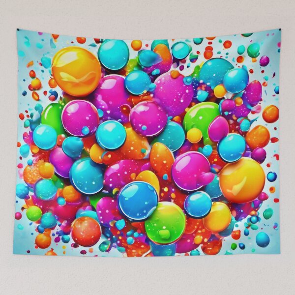 Item preview, Colorful Bubble Explosion designed and sold by Health And Fitness Posts e-Store.