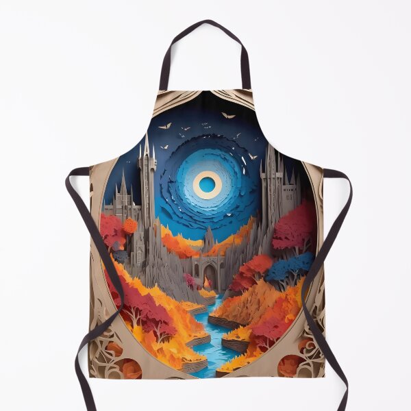 Item preview, Ancient Volcanic City Paper Cut designed and sold by PaintedPixels01.