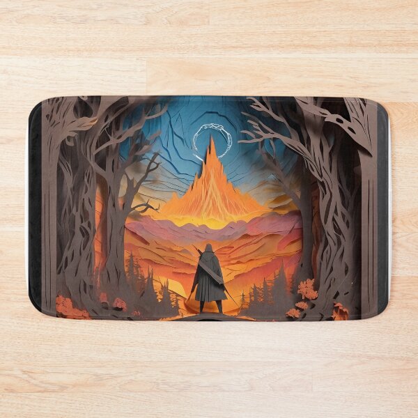 Item preview, Dragon Hunter Volcanic City Paper Cut designed and sold by PaintedPixels01.
