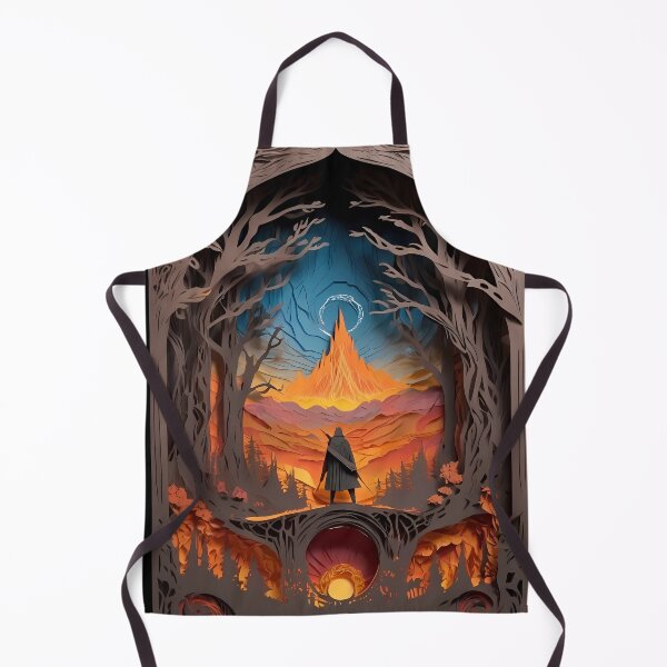 Item preview, Dragon Hunter Volcanic City Paper Cut designed and sold by PaintedPixels01.