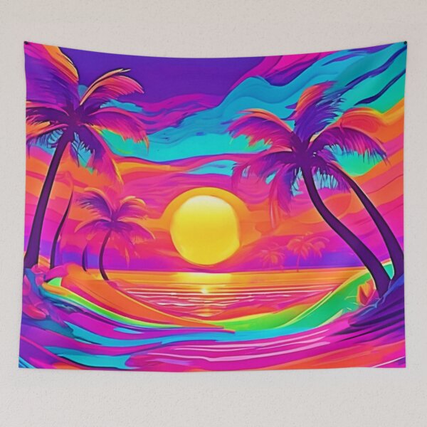 Item preview, Blue and Orange Sunset designed and sold by Health And Fitness Posts e-Store.