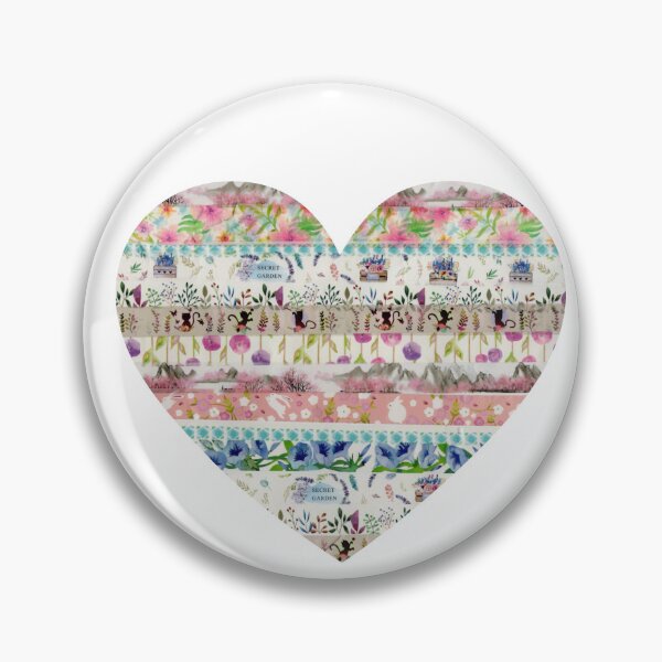 Item preview, Heart for Secret Gardens, Dancing Cats, Bunnies and Flowers designed and sold by TabbysShop.