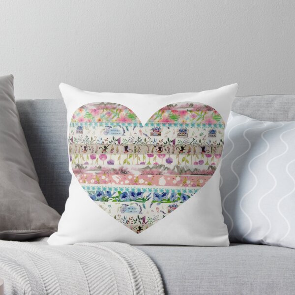 Item preview, Heart for Secret Gardens, Dancing Cats, Bunnies and Flowers designed and sold by TabbysShop.