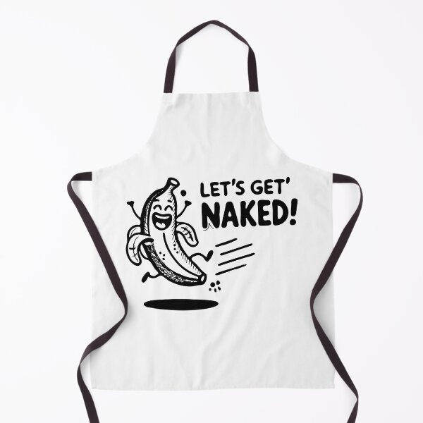 Item preview, Funny Cartoon Banana Jumping Out of Peel - Let's Get Naked! designed and sold by KARTICK DUTTA.