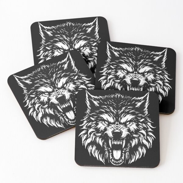 Item preview, Dark Art Wolf Beast Horror Wild Life Night Vintage Grunge Tattoo designed and sold by MORSPECTIVE.