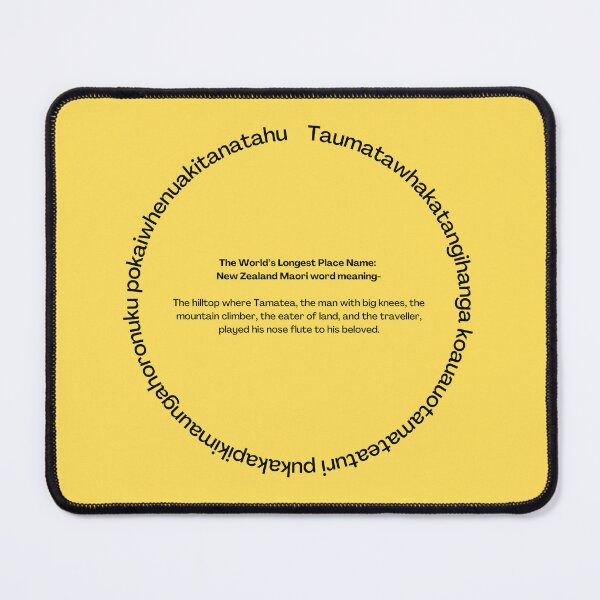 Item preview, Taumatawhakatangihangakoauauotamateapokaiwhenuakitanatahu - the World's Longest Placename designed and sold by Artmugic.