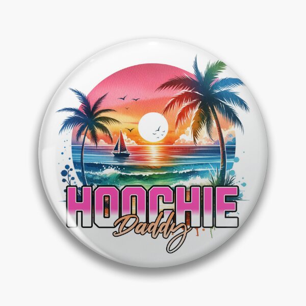 Artikelvorschau, Hoochie Daddy Season Retro Beach Sunset Hoochie Daddy Gear entworfen und verkauft von DynamicDesign.