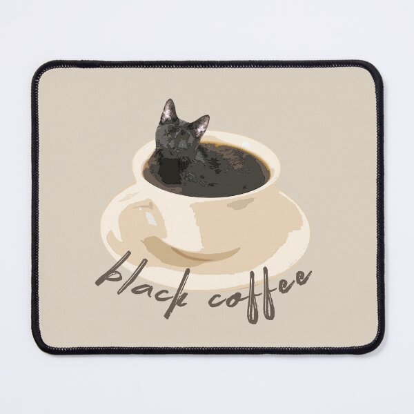 Item preview, black coffee with cat  designed and sold by biancallorin.