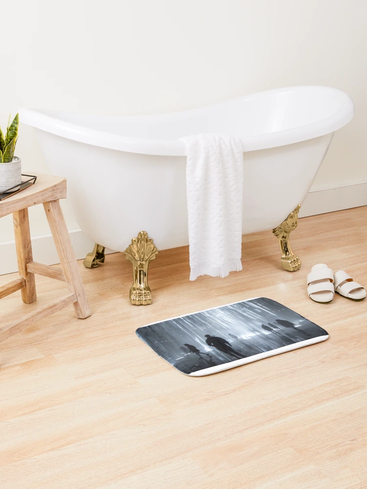 Thumbnail 2 of 6, Bath Mat, Open Walk designed and sold by RicoInStudios.