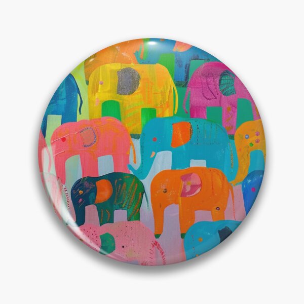 Item preview, drawing geometric seamless elephant pattern,vintageมcolorful African Indian elephant designed and sold by HerbGimmick.