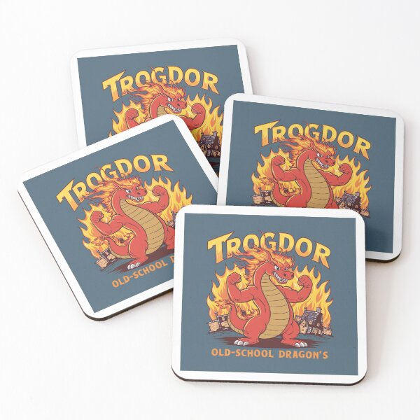 Artikelvorschau, Trogdor der Burninator – Feuriger nostalgischer Cartoon-Drache entworfen und verkauft von Colorful-Garden.