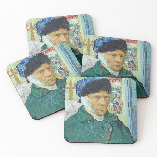 Item preview, Trump shot x van Gogh Self-portrait with Bandaged Ear designed and sold by RetroVoyages.