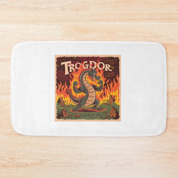 Item preview, Trogdor the Burninator - Fiery Nostalgic Cartoon Dragon designed and sold by Colorful-Garden.