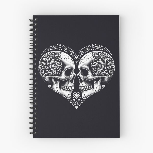 Item preview, love to death, two skulls in one heart designed and sold by Mike Kiev art.